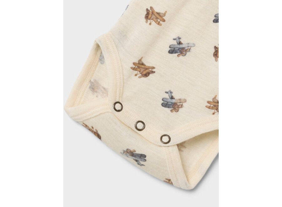 Lil Atelier Nalu wool body turtledove aviator