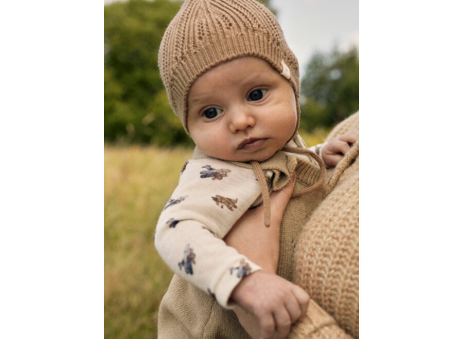 Lil Atelier Nalu wool body turtledove aviator