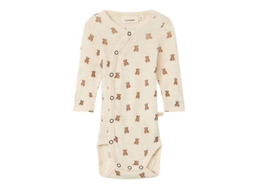 Lil' Atelier Nalu Ls Slim Body Turtledove Melange