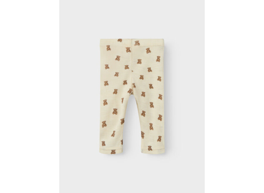 Lil Atelier Nalu wool legging turtledove melange