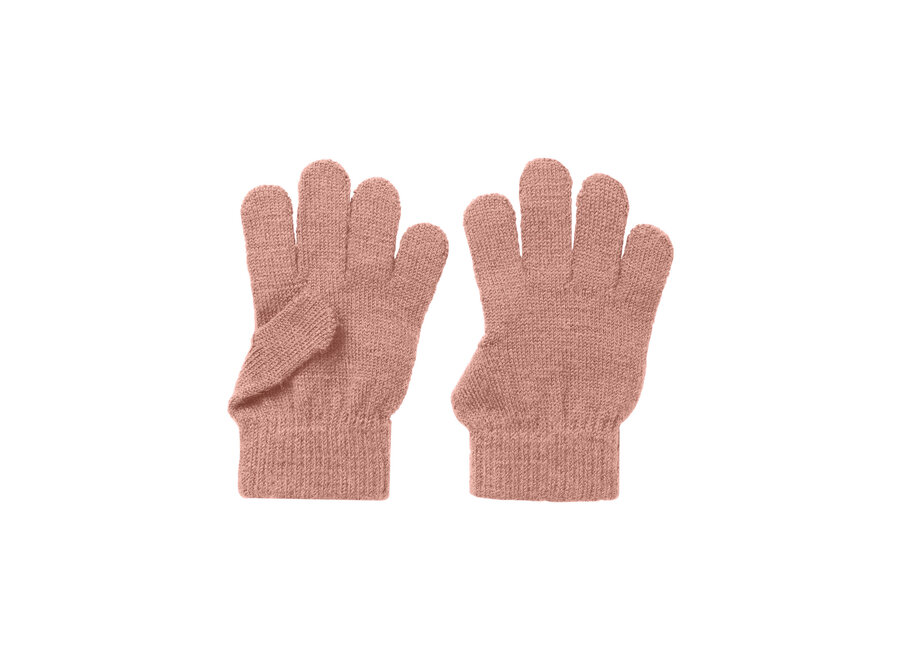 Lil' Atelier Nanson Knit Gloves Misty Rose