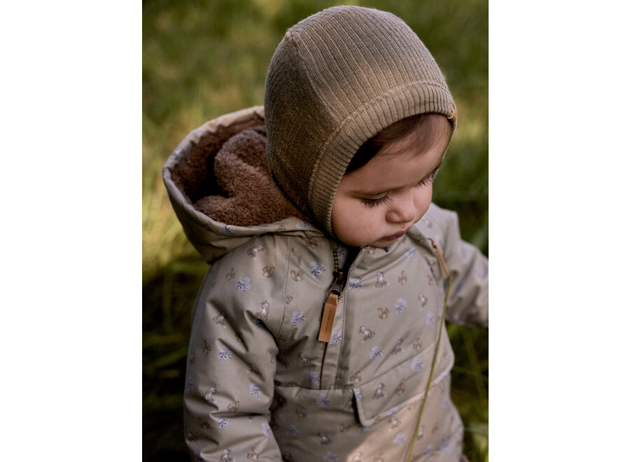 Lil' Atelier Nanson Knit Balaclava Misty Rose