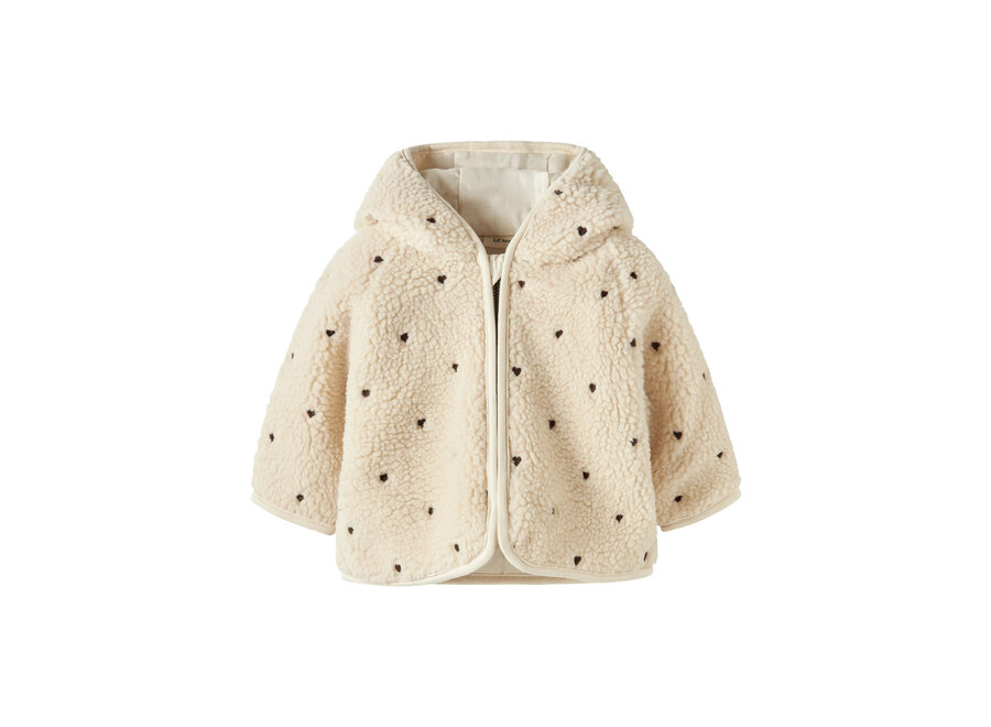Lil' Atelier Nalo Loose Jacket Turtledove Hearts Emb