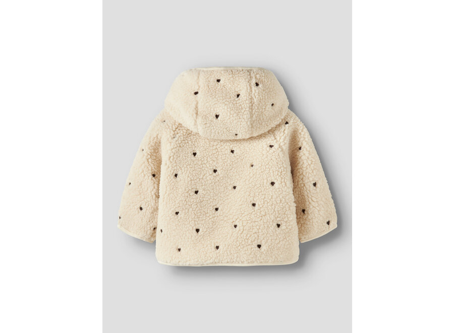 Lil' Atelier Nalo Loose Jacket Turtledove Hearts Emb