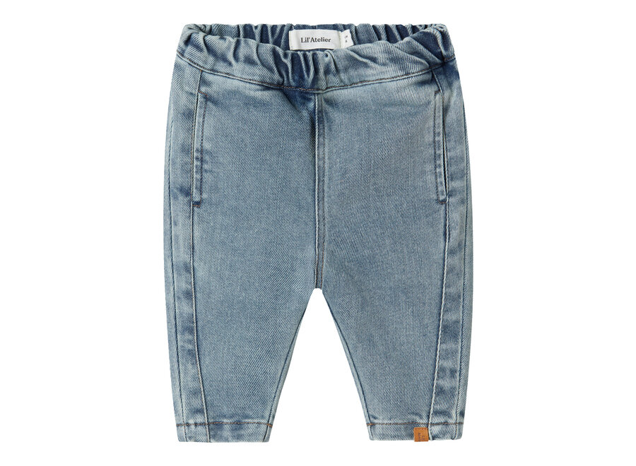 Lil' Atelier Darlee Baggy Jeans Medium Blue Denim