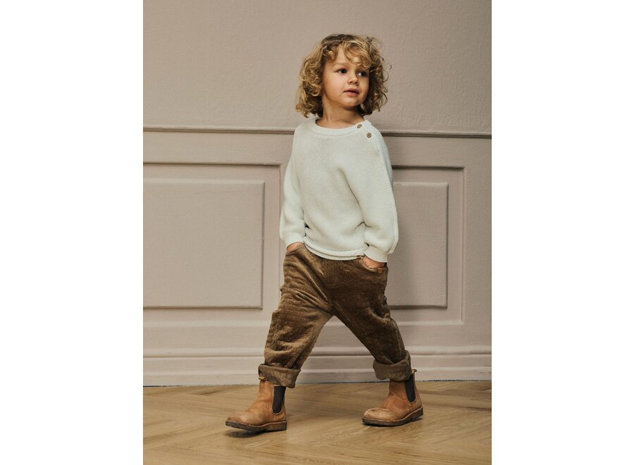 Lil' Atelier Osmund Loose Cord Pant Sepia Tint