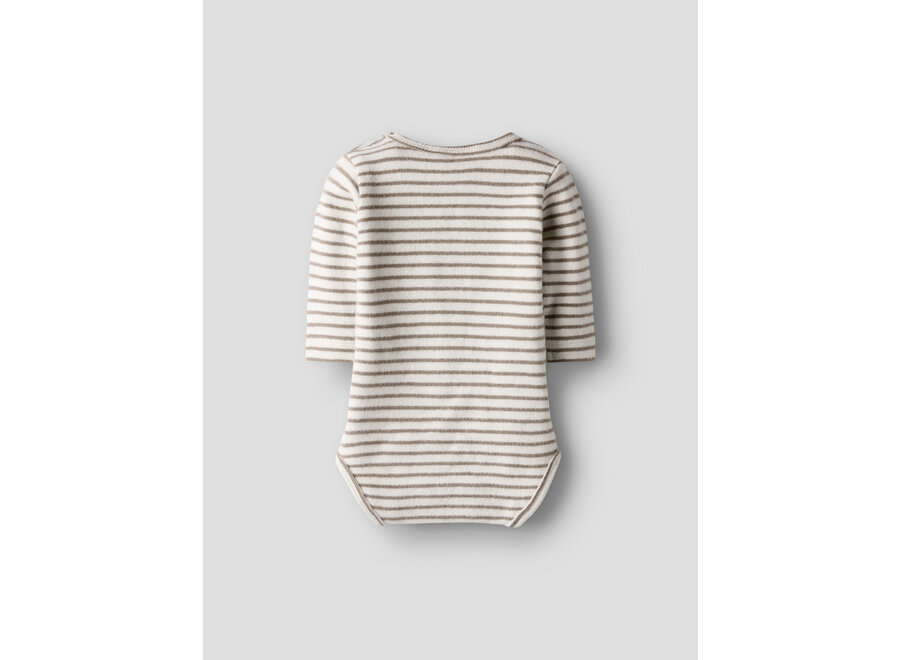 Lil' Atelier Thoro Keo Ls Slim Body Turtledove Sepia Tint