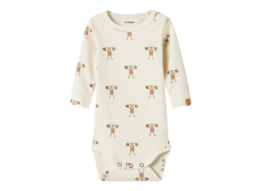 Lil' Atelier Lavo Enk Ls Slim Body Turtledove Strong Man