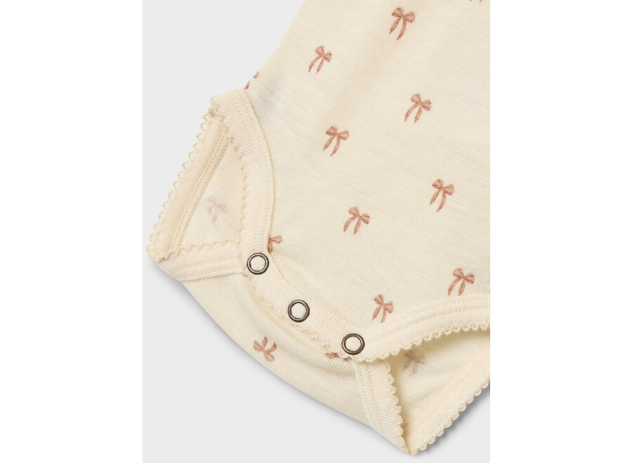 Lil Atelier Gavo wool body ls turtledove melange