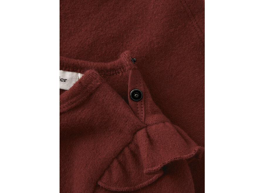 Lil' Atelier Thora Hyk Ls Slim Top Hot Chocolate