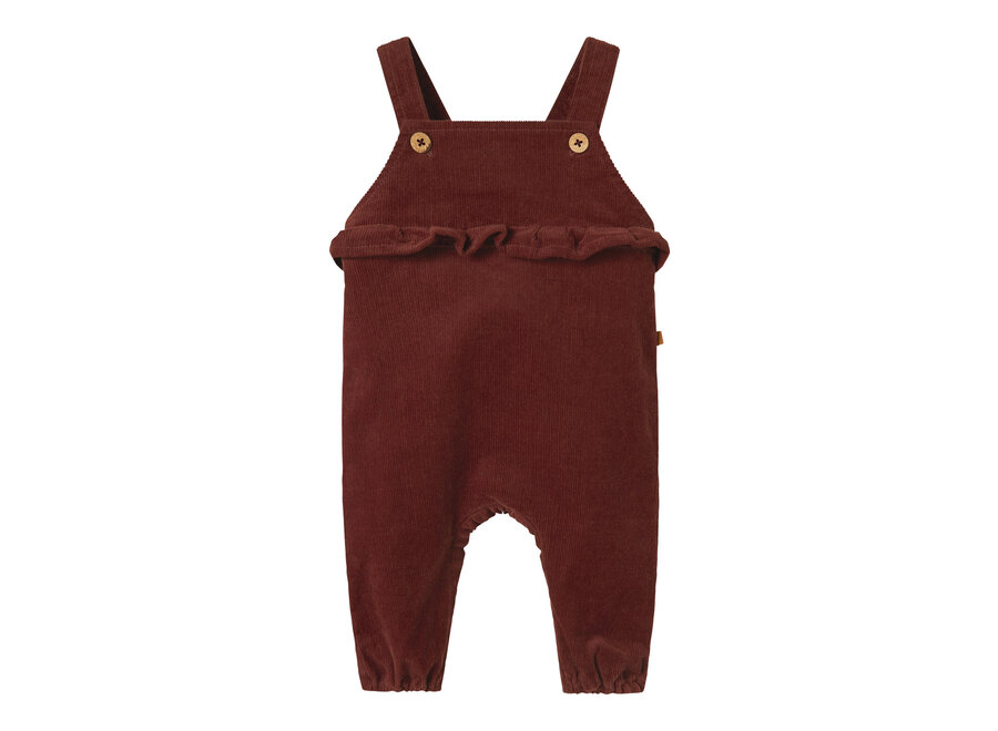 Lil' Atelier Obert Cord Overall 4122-Hg Hot Chocolate