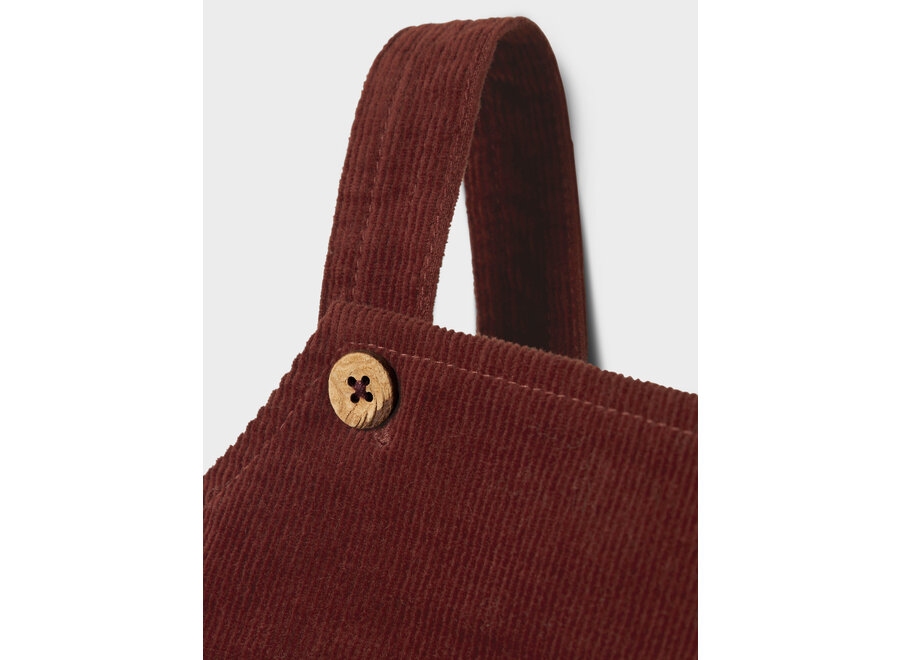 Lil' Atelier Obert Cord Overall 4122-Hg Hot Chocolate