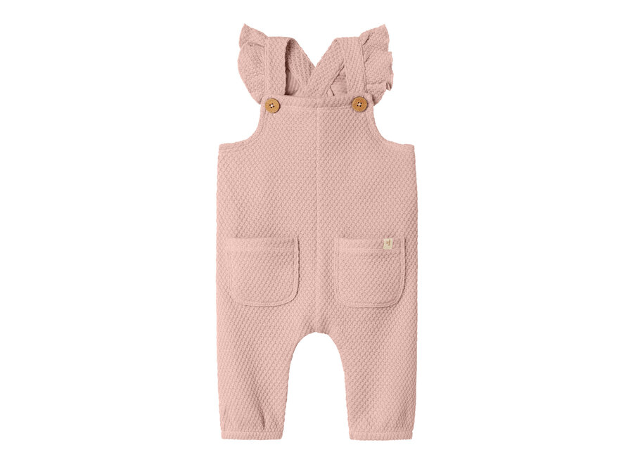 Lil' Atelier Noella Sweat Overall Cameo Rose