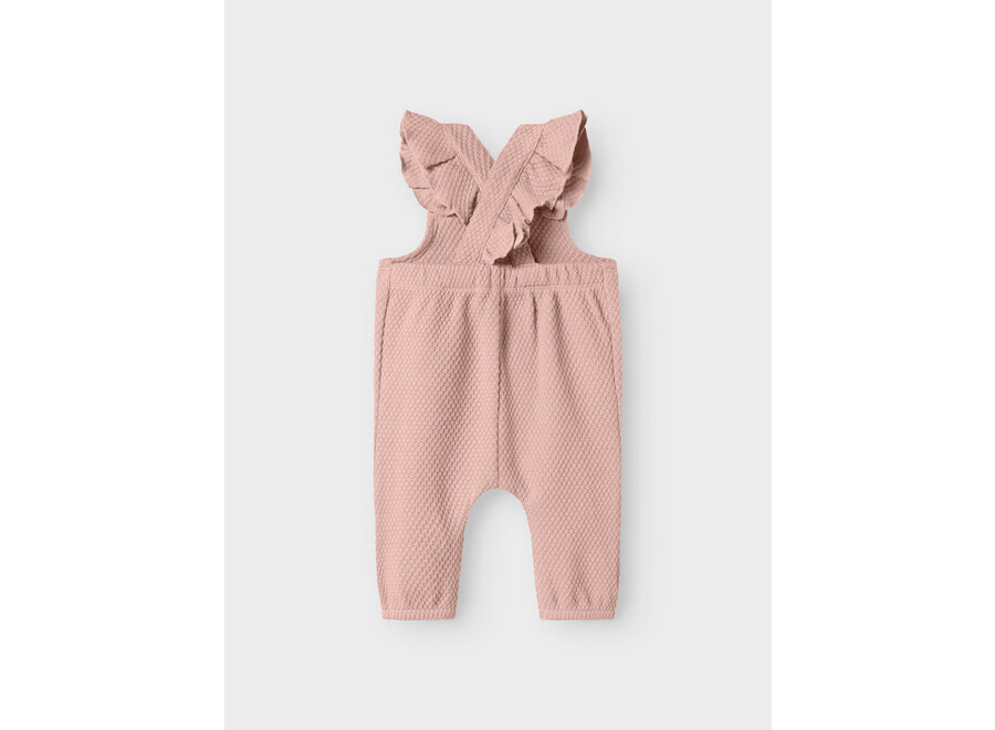 Lil' Atelier Noella Sweat Overall Cameo Rose