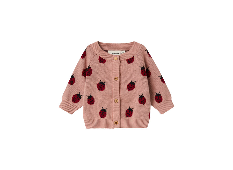 Lil' Atelier Lulio Knit Card Noos Misty Rose