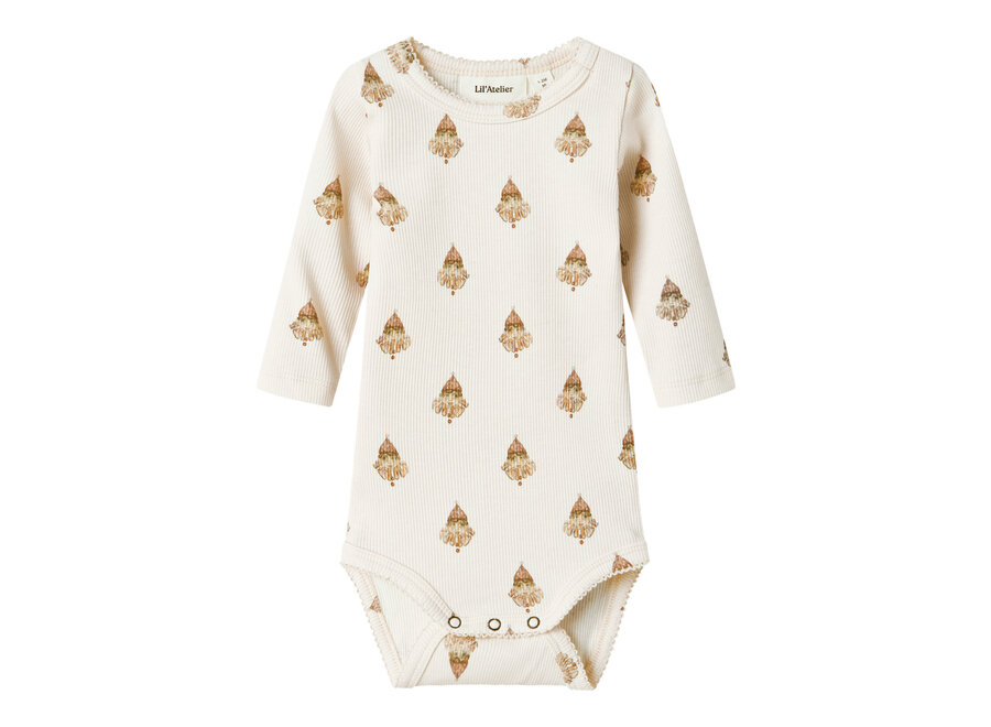 Lil' Atelier Lavo Ege Ls Slim Body Pastel Parchment