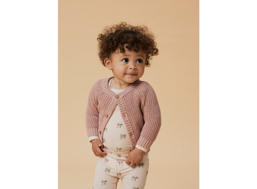 Lil' Atelier Lamai Ls Knit Card Pastel Parchment