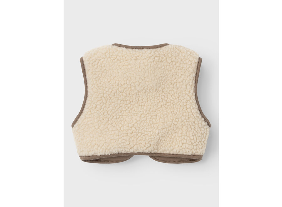 Lil' Atelier Jono Rlx Sherpa Vest Lil Birch