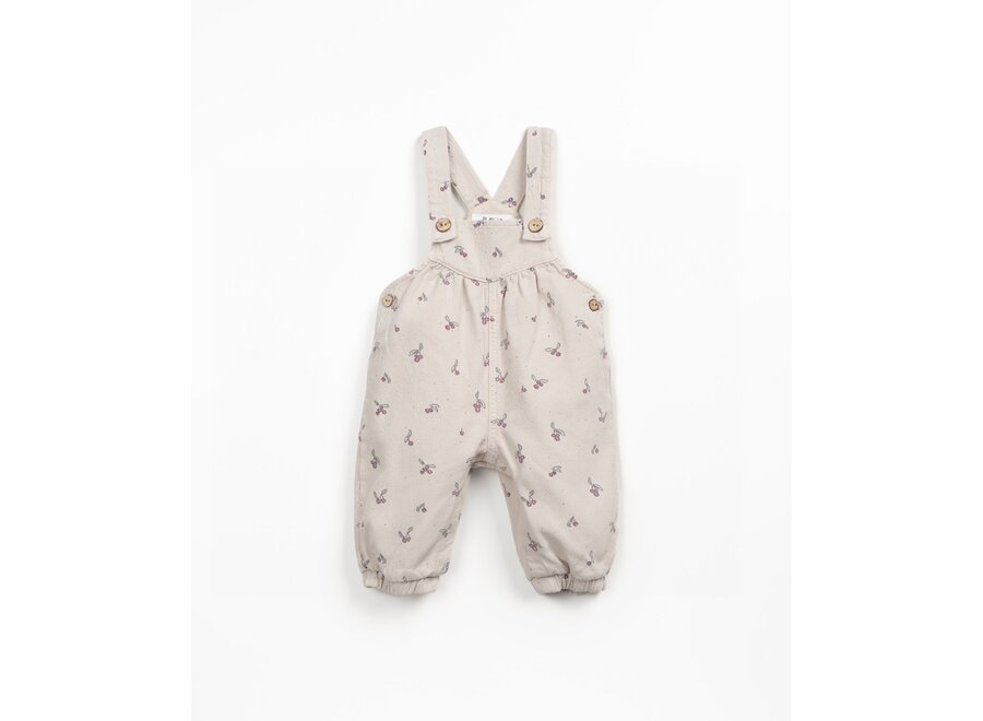 PU Jumpsuit twill strawberry print