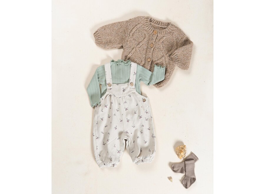 PU Jumpsuit twill strawberry print