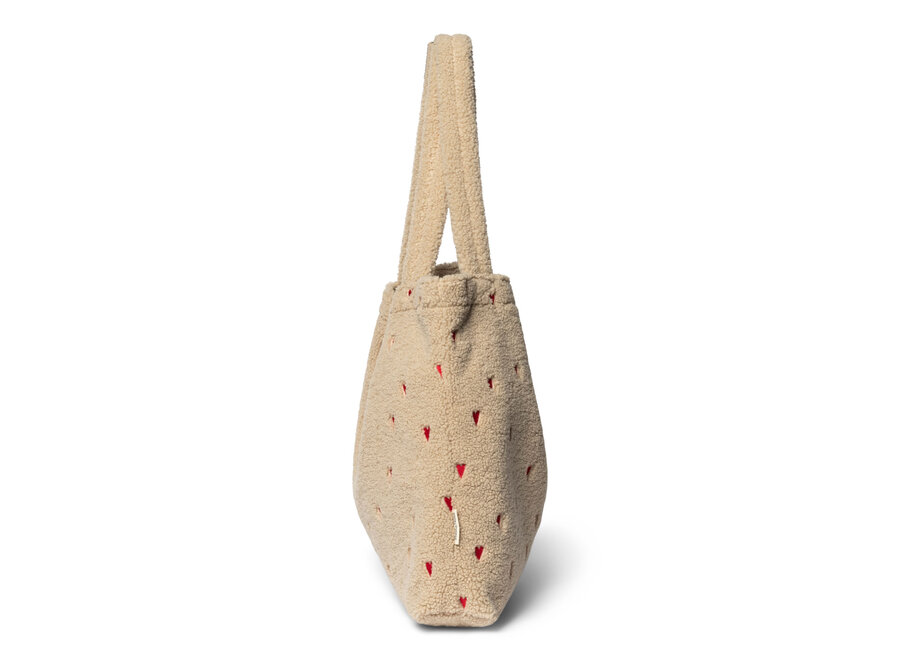 Studio Noos Teddy hearts Mom bag ecru
