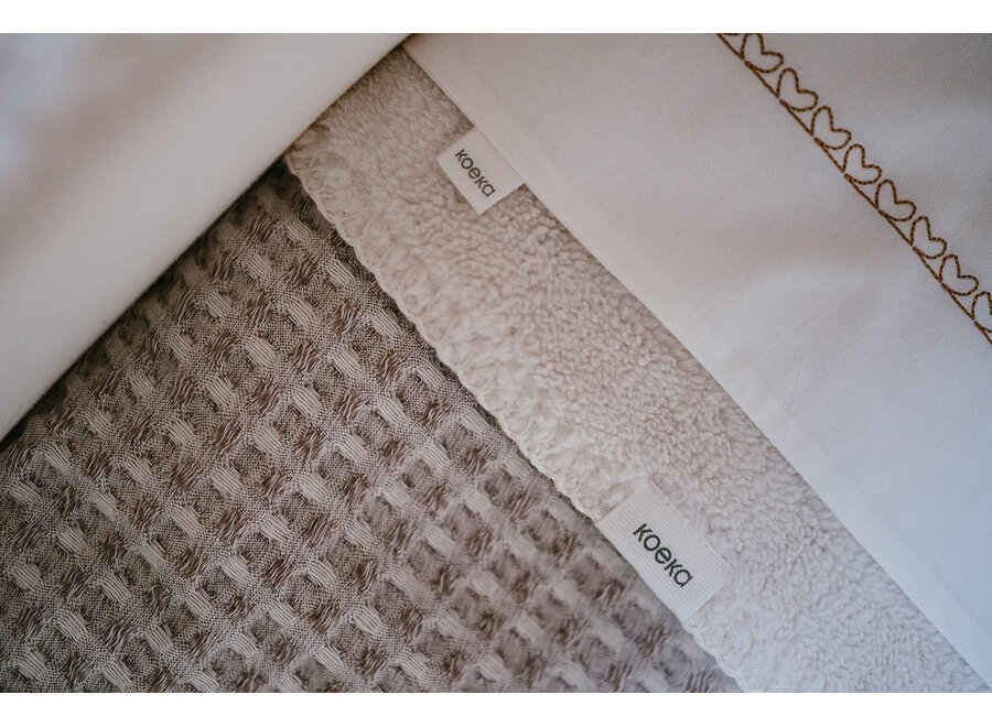 Ledikant deken Wafel/Teddy Oslo Crumble