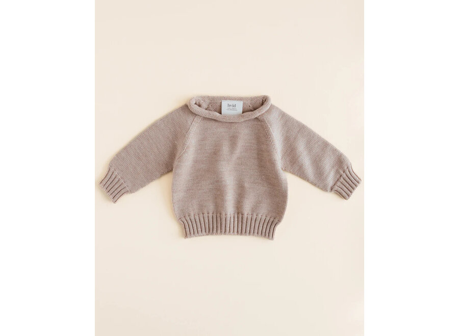 Hvid Sweater Georgette Sand