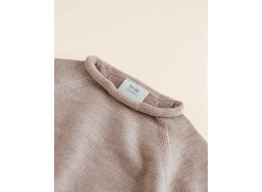 Hvid Sweater Georgette Sand
