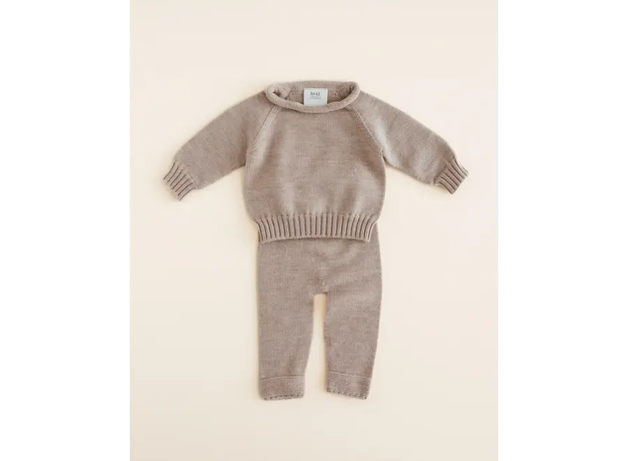 Hvid Sweater Georgette Sand