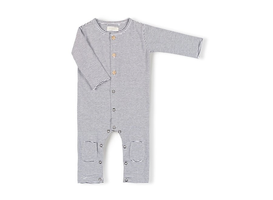 Nixnut Butt onesie Storm Stripe
