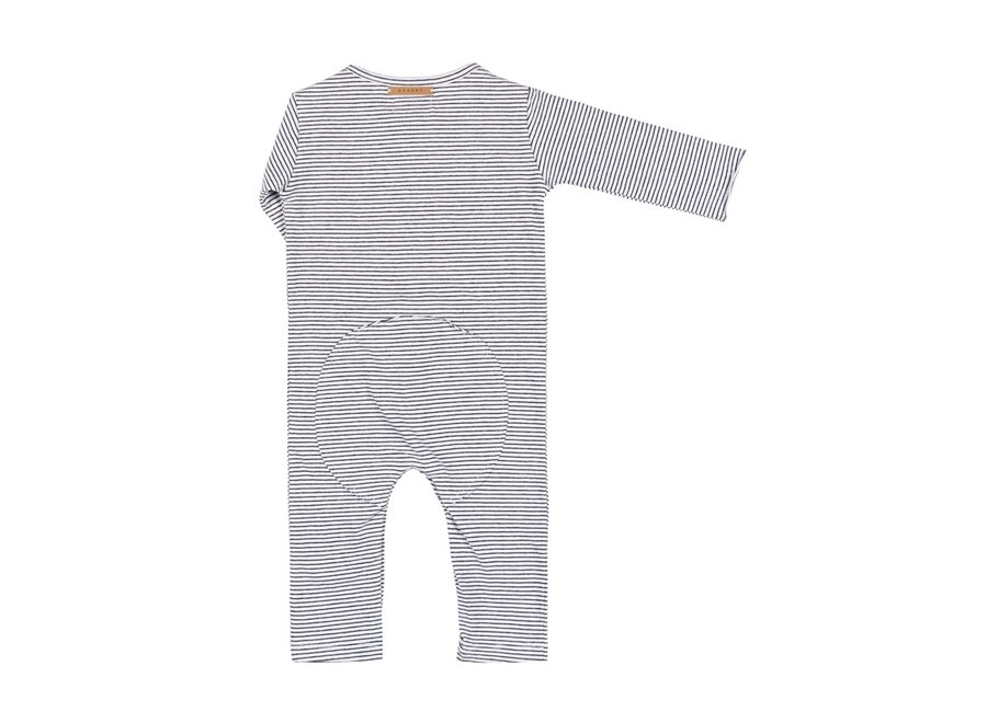 Nixnut Butt onesie Storm Stripe