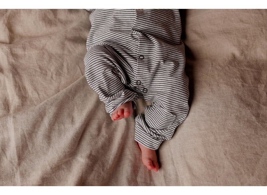 Nixnut Butt onesie Storm Stripe