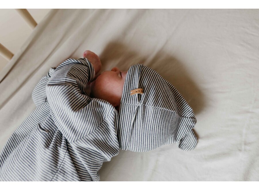 Nixnut Butt onesie Storm Stripe