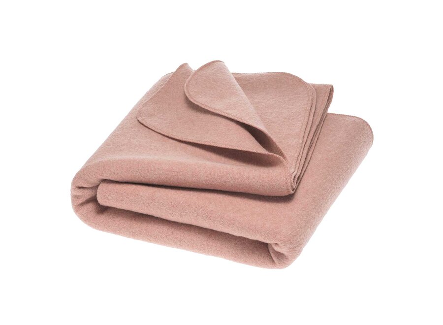 Disana Deken gekookt wol oud roze 100 x 135