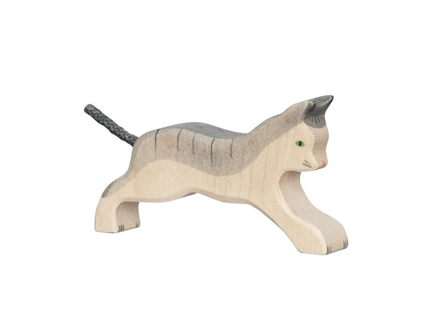 Holztiger Kat rennend