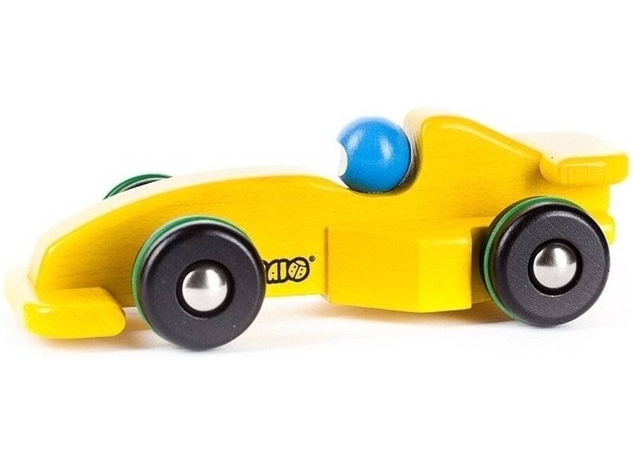 BAJO houten Racewagen blauw