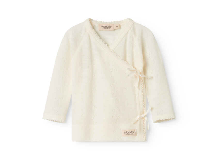 MarMar Tut wool point wikkelvestje Naturel