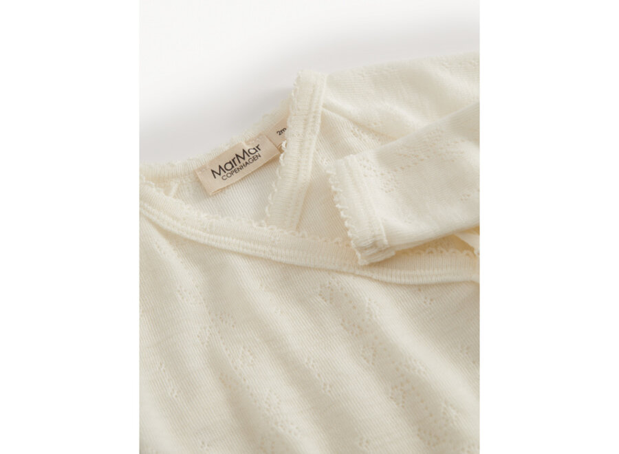 MarMar Tut wool point wikkelvestje Naturel