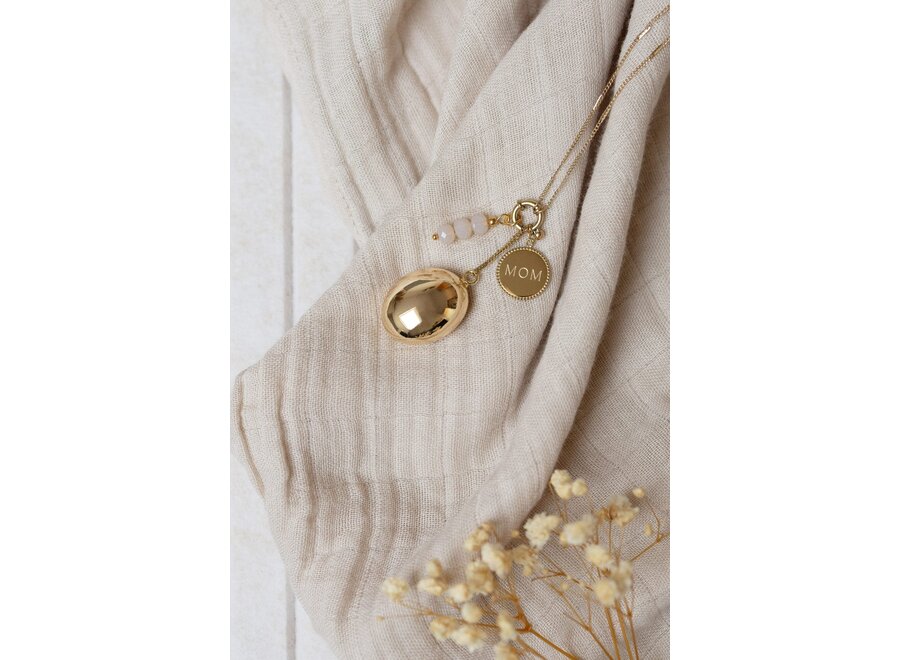 Nola-Bola pregnancy necklace-spacers chain