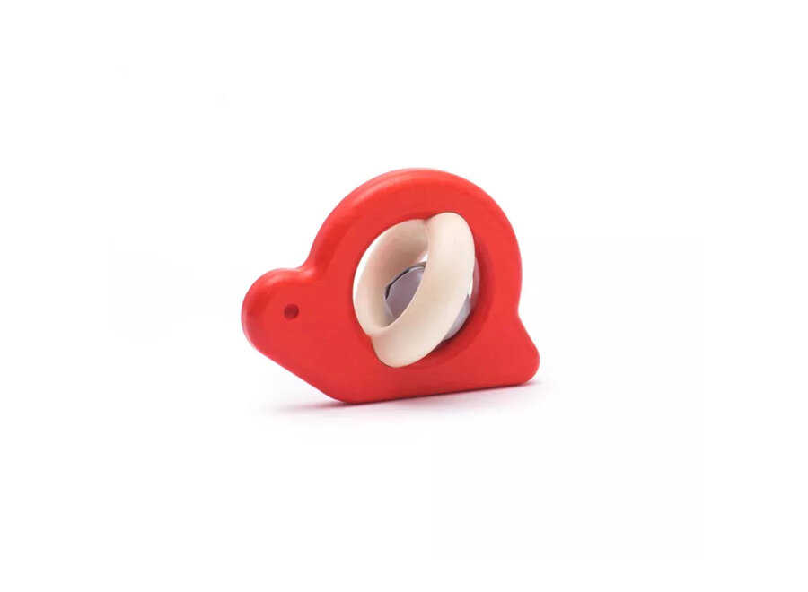 BAJO houten Rammelaar slak rood