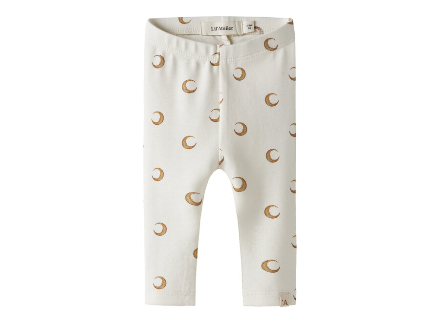 Lil' Atelier Layo Kim Slim Leggings Lil Noos Coconut Milk Moon