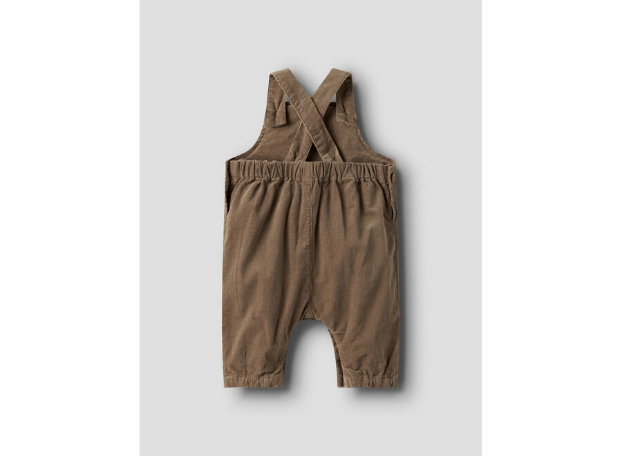 Lil' Atelier Somba Cord Overall Sepia Tint