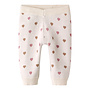 Lil' Atelier Saran Knit Pant Heart Turtledove Sepia Tint