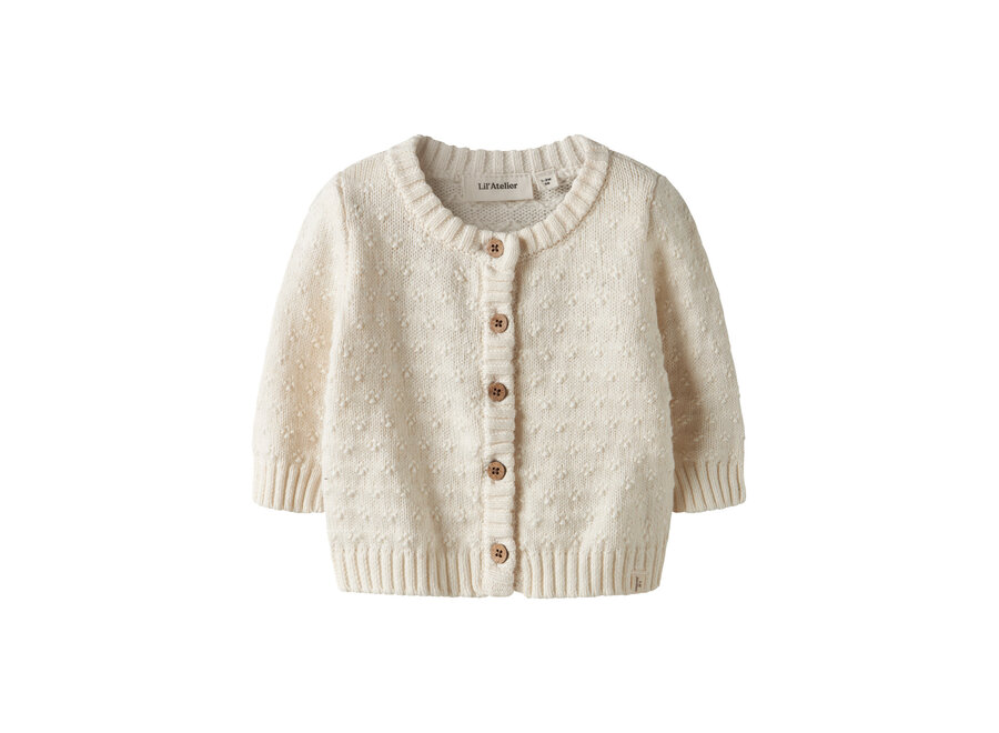 Lil' Atelier Rosanne Knit Card Turtledove