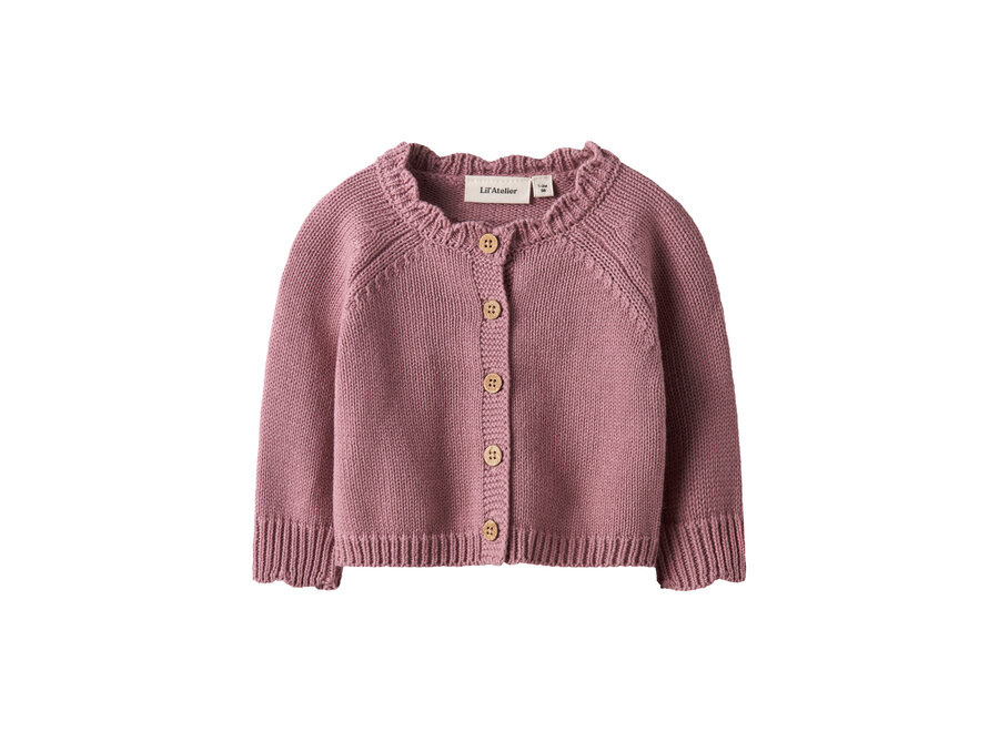 Lil' Atelier Ramla Short Knit Card Nostalgia Rose