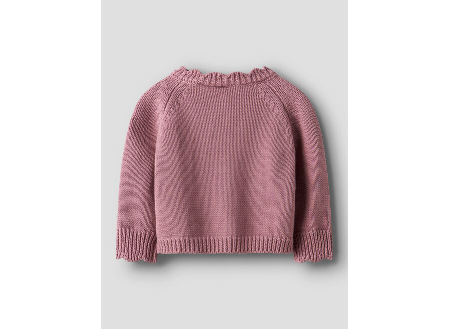 Lil' Atelier Ramla Short Knit Card Nostalgia Rose