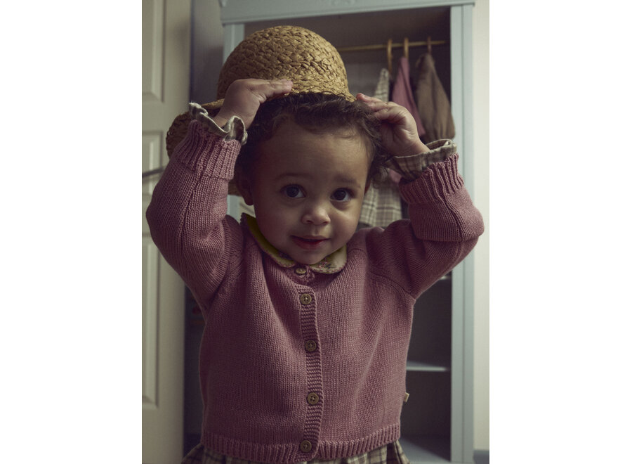 Lil' Atelier Ramla Short Knit Card Nostalgia Rose