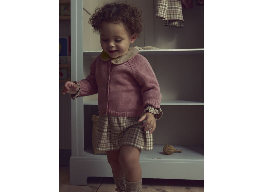 Lil' Atelier Ramla Short Knit Card Nostalgia Rose