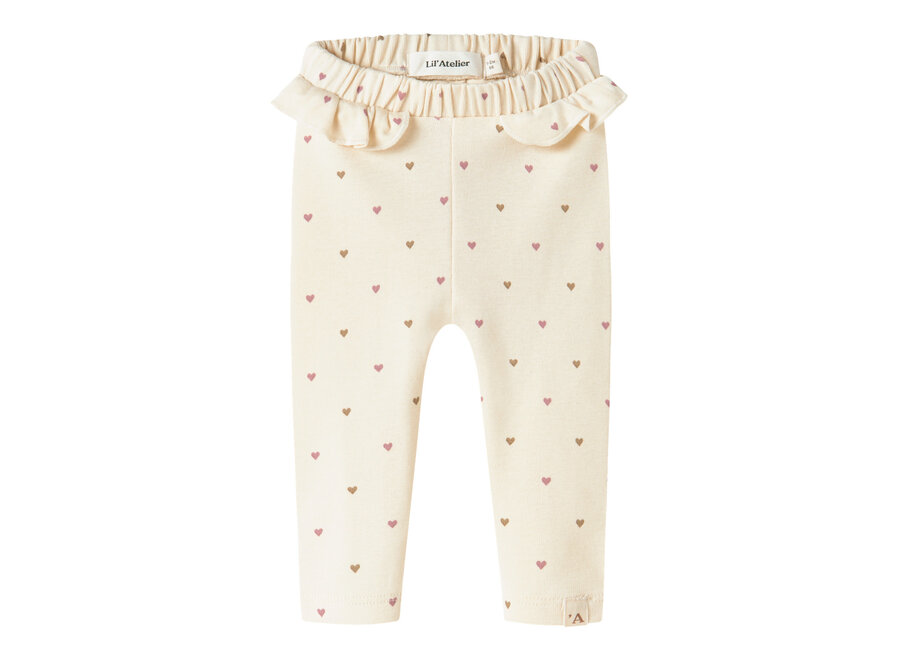 Lil' Atelier Lalo Tai Legging Turtledove Heart