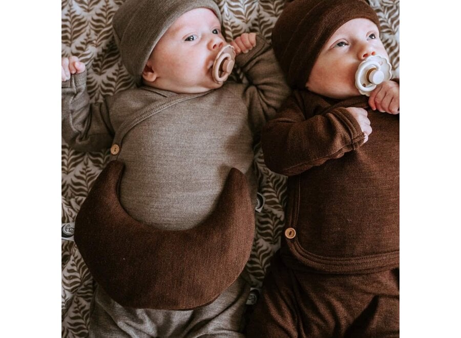 Warmtemaantje Merinowol Brown